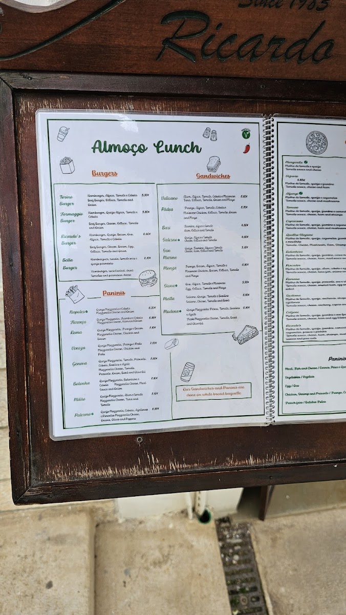 Ricardo's Pizzaria Photo Menu 10