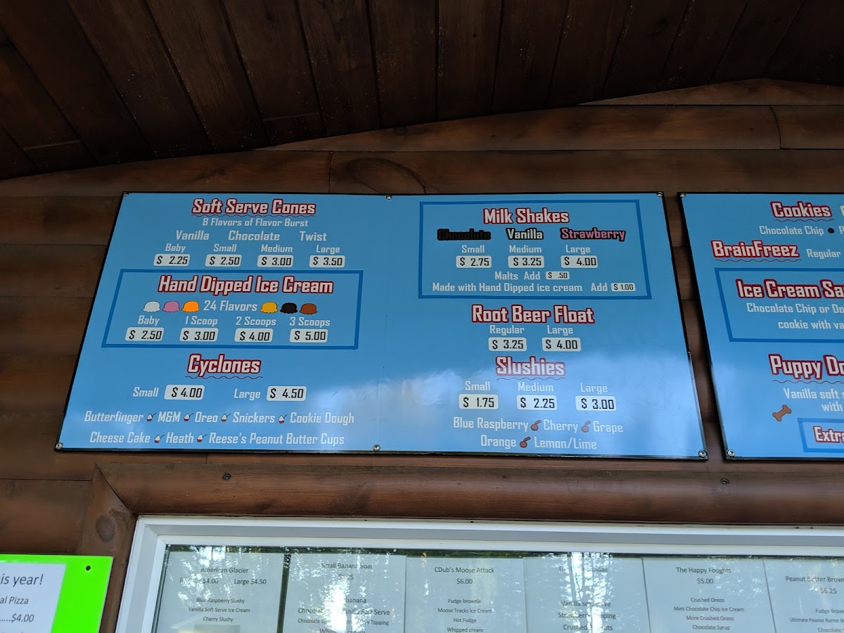 Tip Top Ice Cream Shop Photo Menu 10