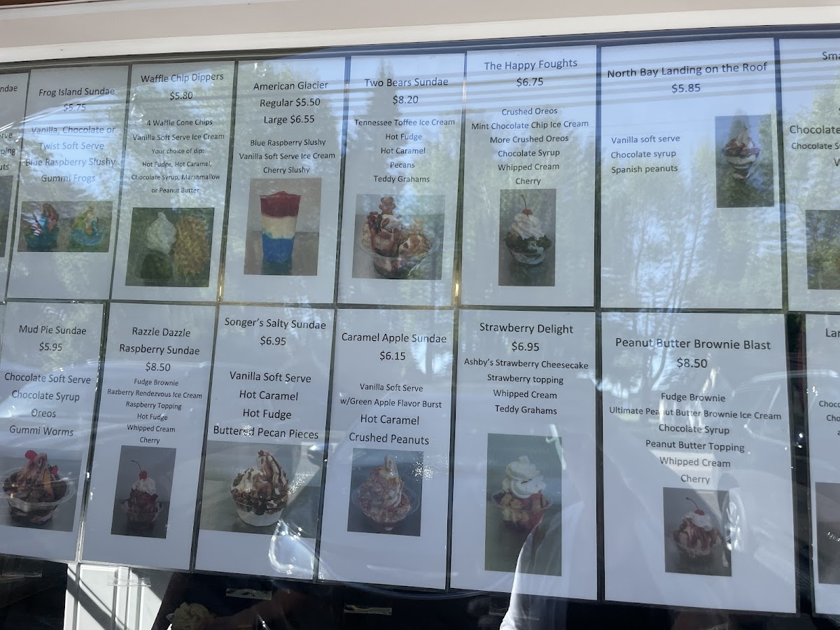 Tip Top Ice Cream Shop Photo Menu 5