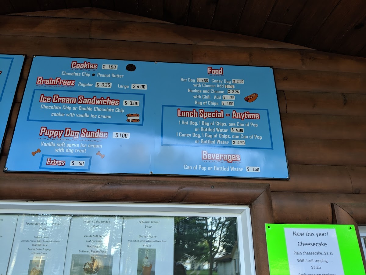 Tip Top Ice Cream Shop Photo Menu 9