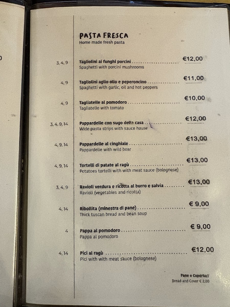 L'Arte di Dory - Cucina Casalinga in Oltrarno Photo Menu 3