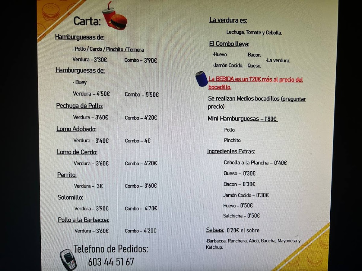 Hamburguesería/Churrería Acosta
