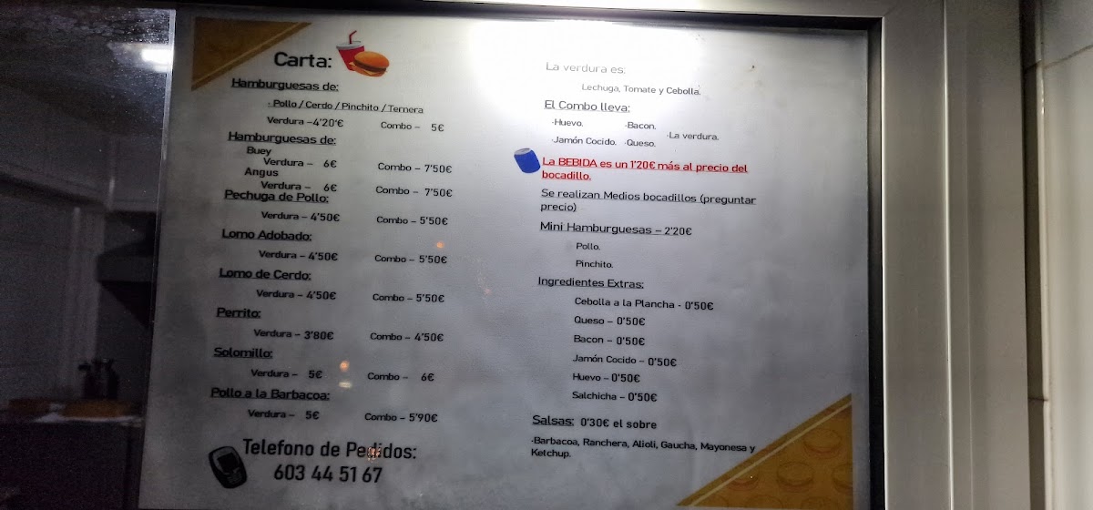 Hamburguesería/Churrería Acosta Photo Menu 2
