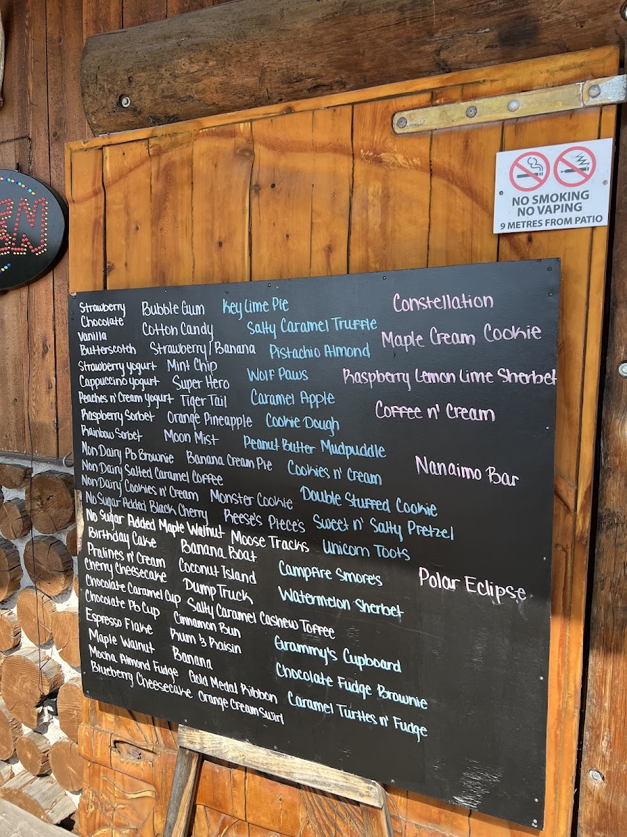 Big Moose Ice Cream Parlour Photo Menu 2