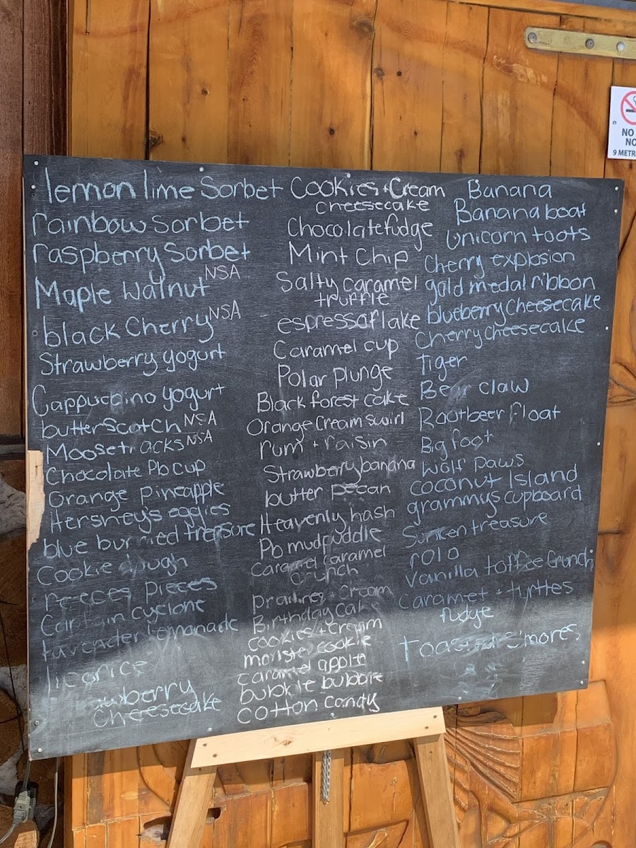 Big Moose Ice Cream Parlour Photo Menu 4