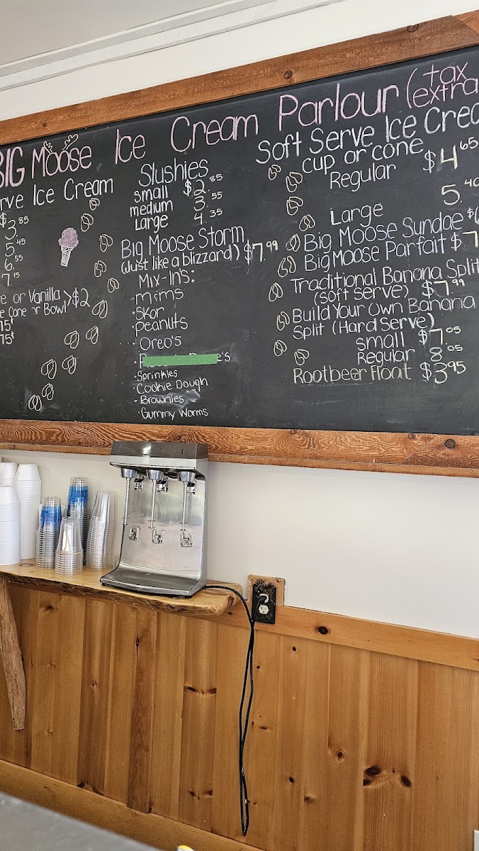 Big Moose Ice Cream Parlour Photo Menu 7