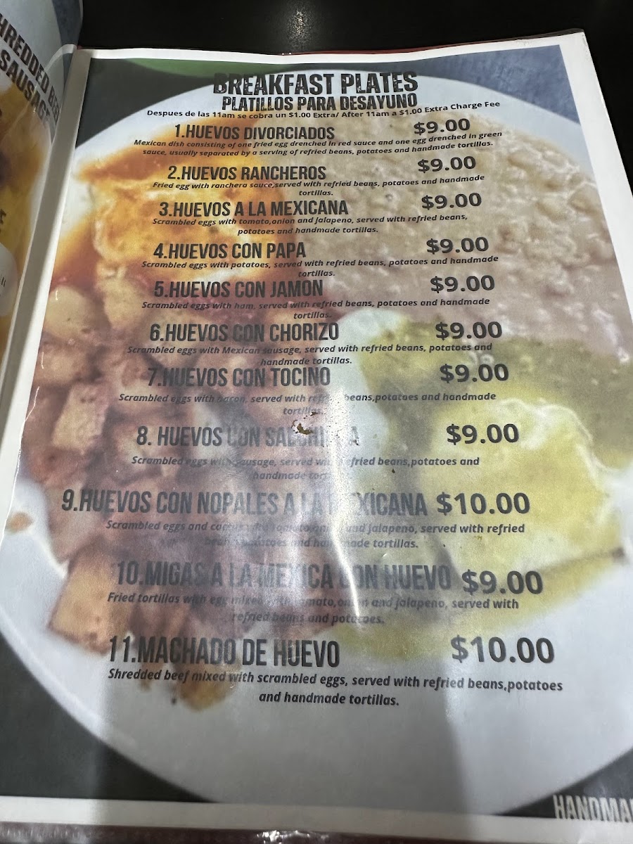 Perlas Taqueria Photo Menu 1