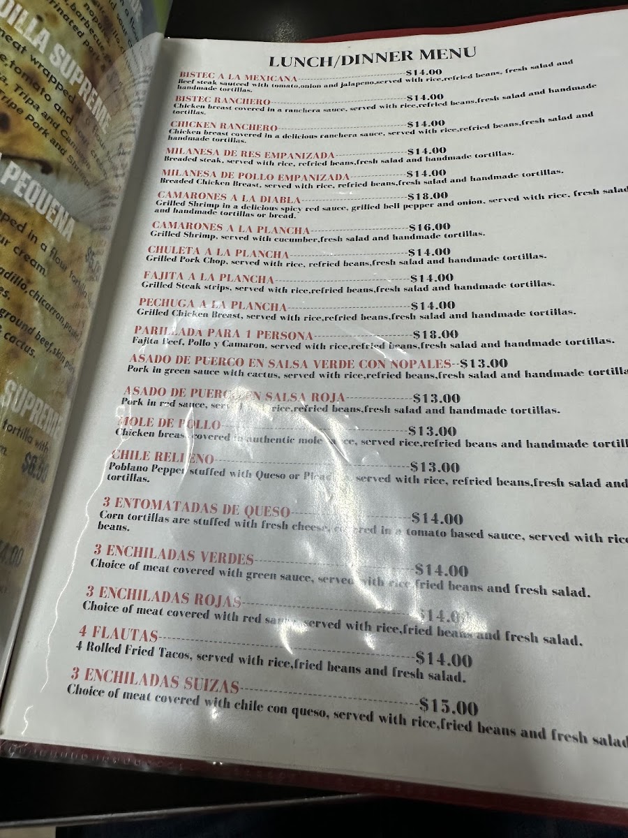Perlas Taqueria Photo Menu 7