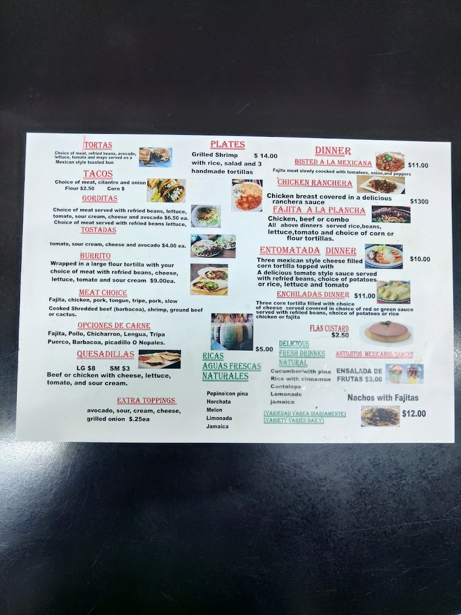Perlas Taqueria Photo Menu 8