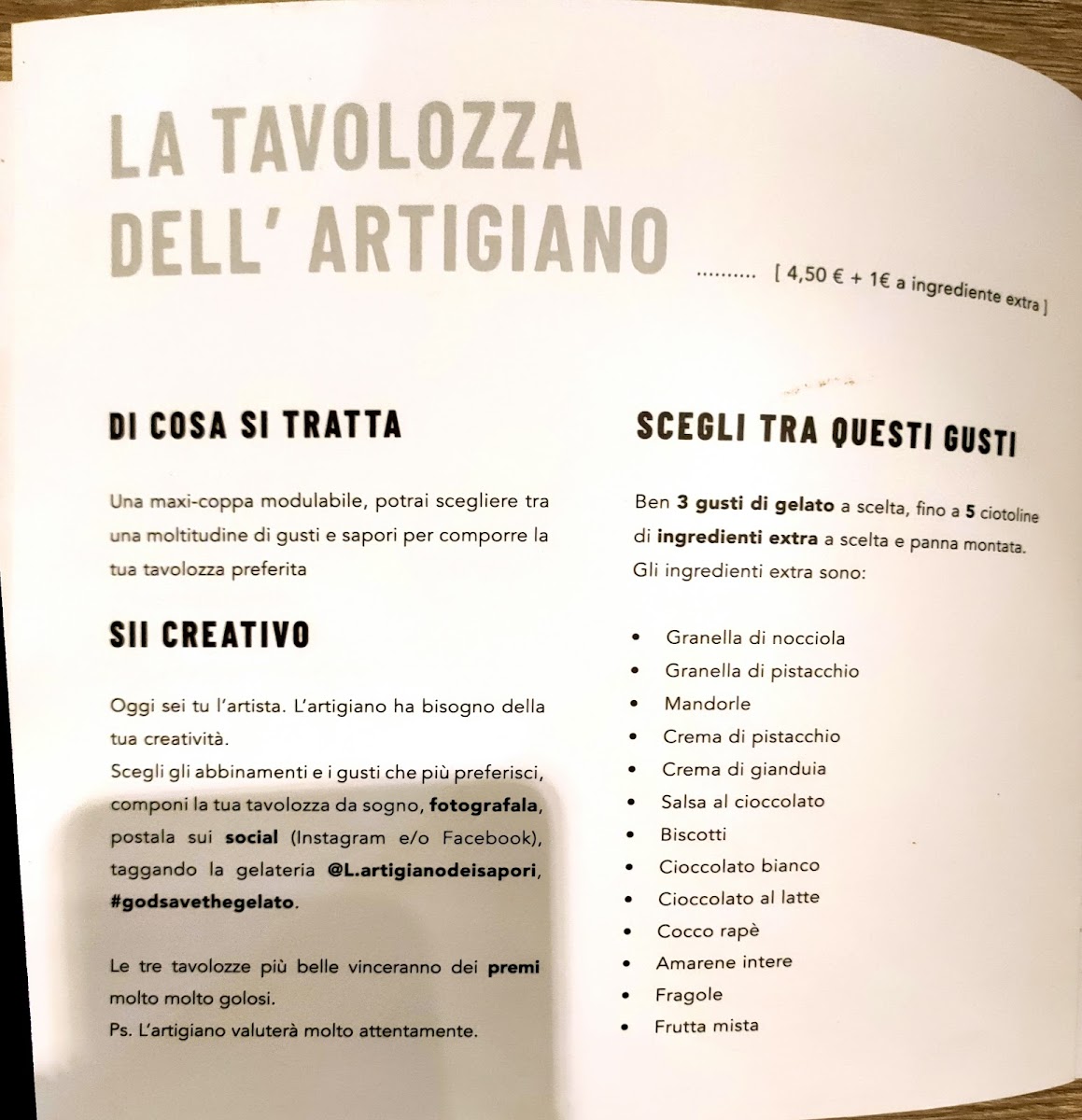 L'Artigiano dei Sapori - GELATO & COFFEE by Giordano Lombardi Photo Menu 7