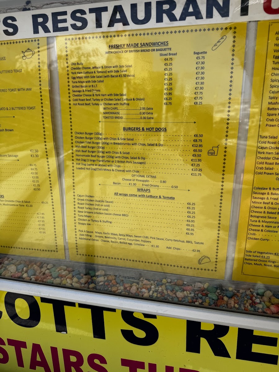 Scott's Family Restaurant Photo Menu 3