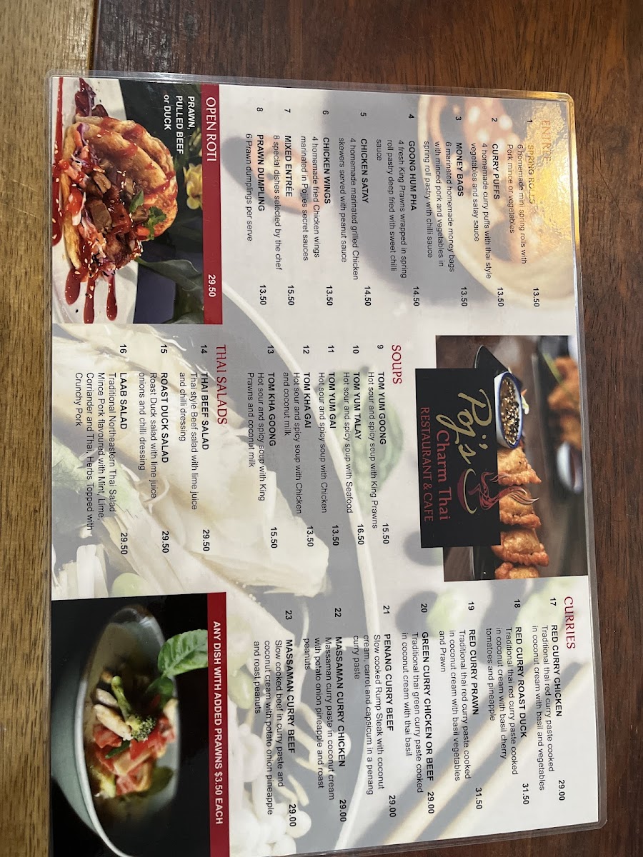 POJ'S CHARM THAI RESTAURANT AND CAFE Photo Menu 2