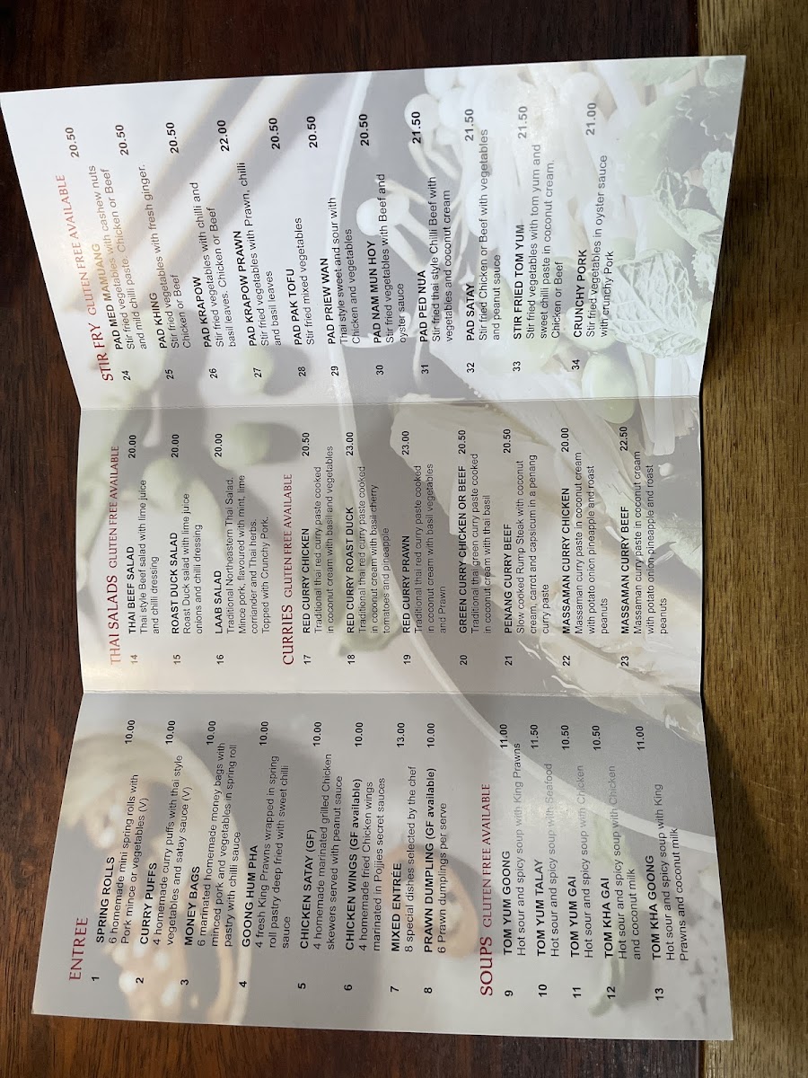 POJ'S CHARM THAI RESTAURANT AND CAFE Photo Menu 3