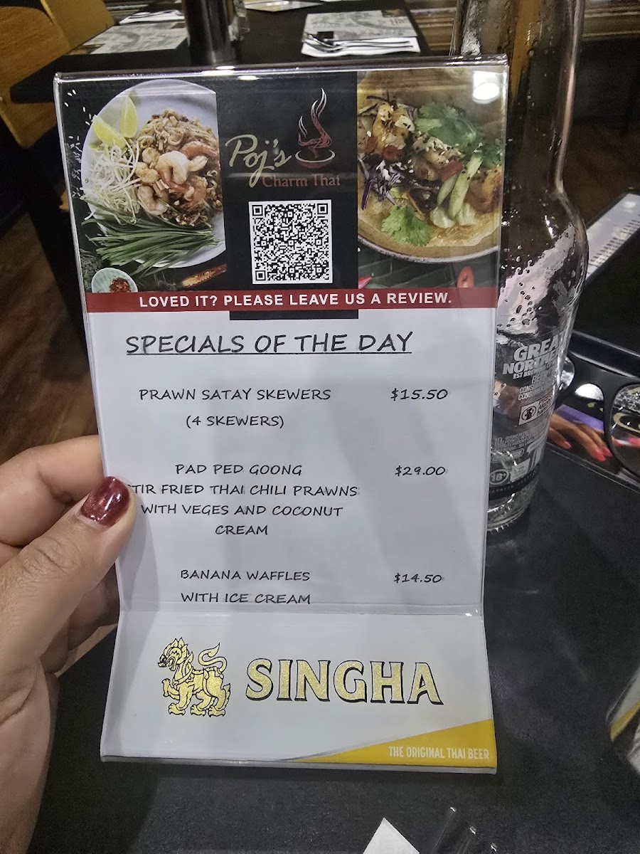 POJ'S CHARM THAI RESTAURANT AND CAFE Photo Menu 5