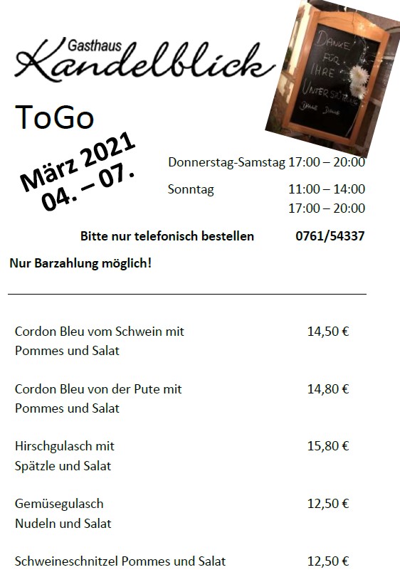Kandelblick Photo Menu 3