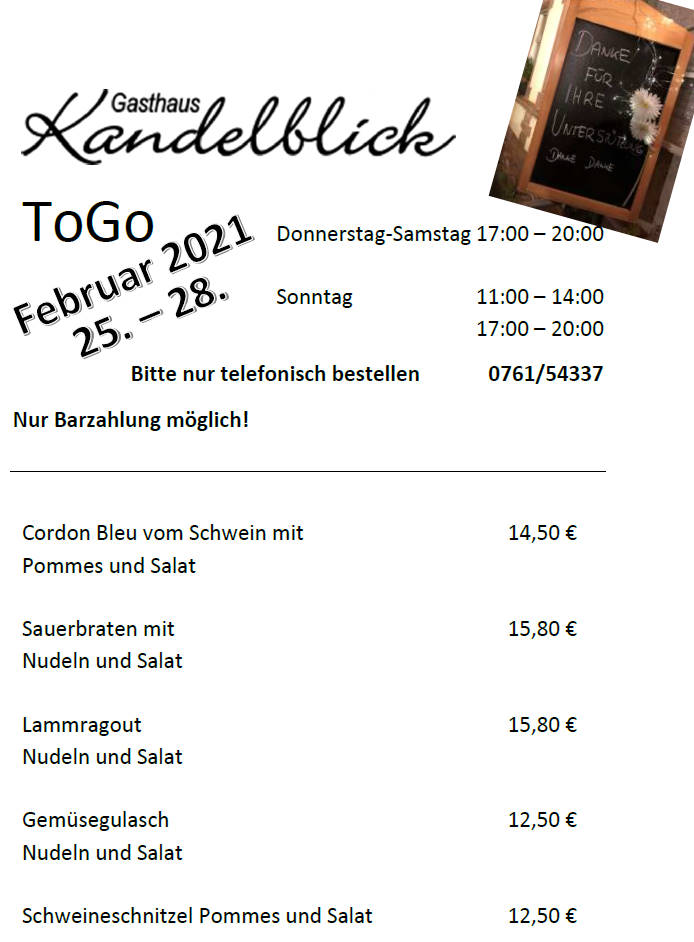 Kandelblick Photo Menu 7