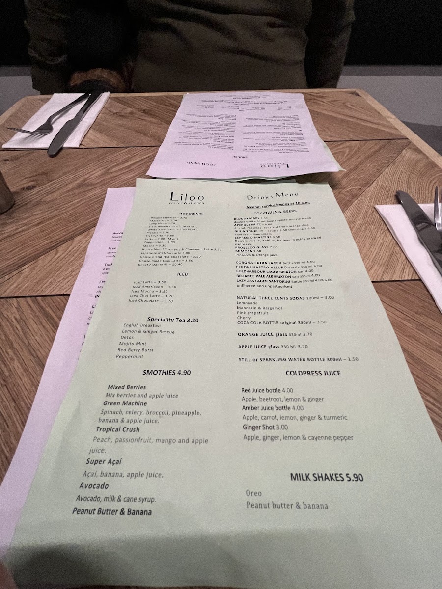 Liloo Coffee & Kitchen Photo Menu 8