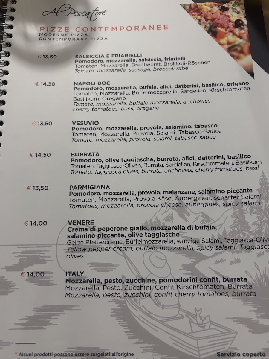 Al Pescatore Photo Menu 1
