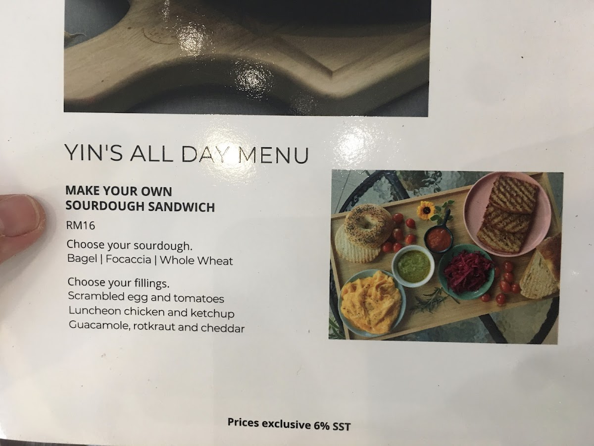 Yin's Sourdough Bakery & Cafe • Kiara Bay Photo Menu 10