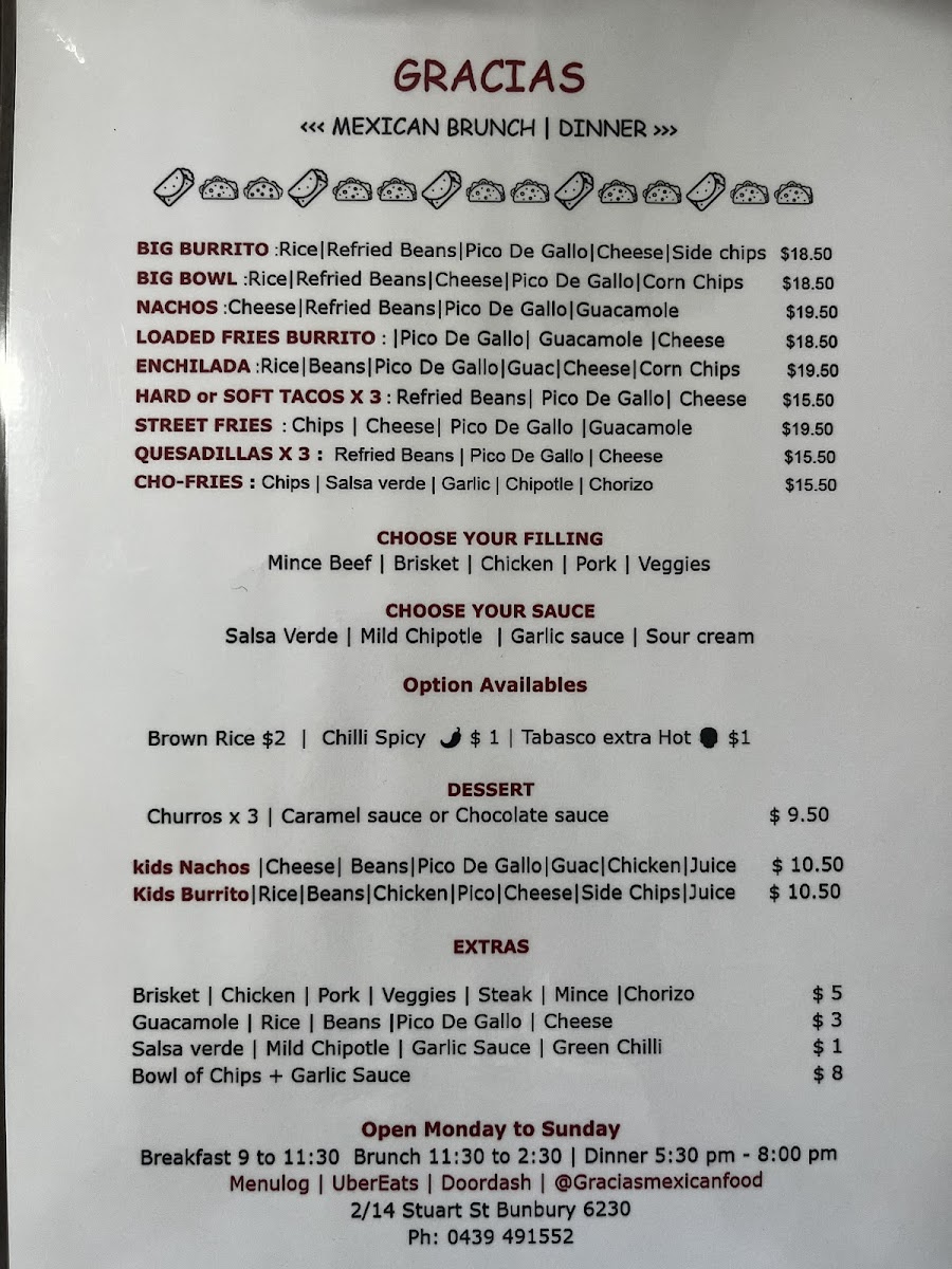 Gracias - Mexican food Photo Menu 8