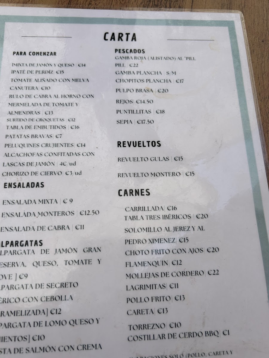 Taberna Los Monteros - Raciones y tapas en Úbeda Photo Menu 1