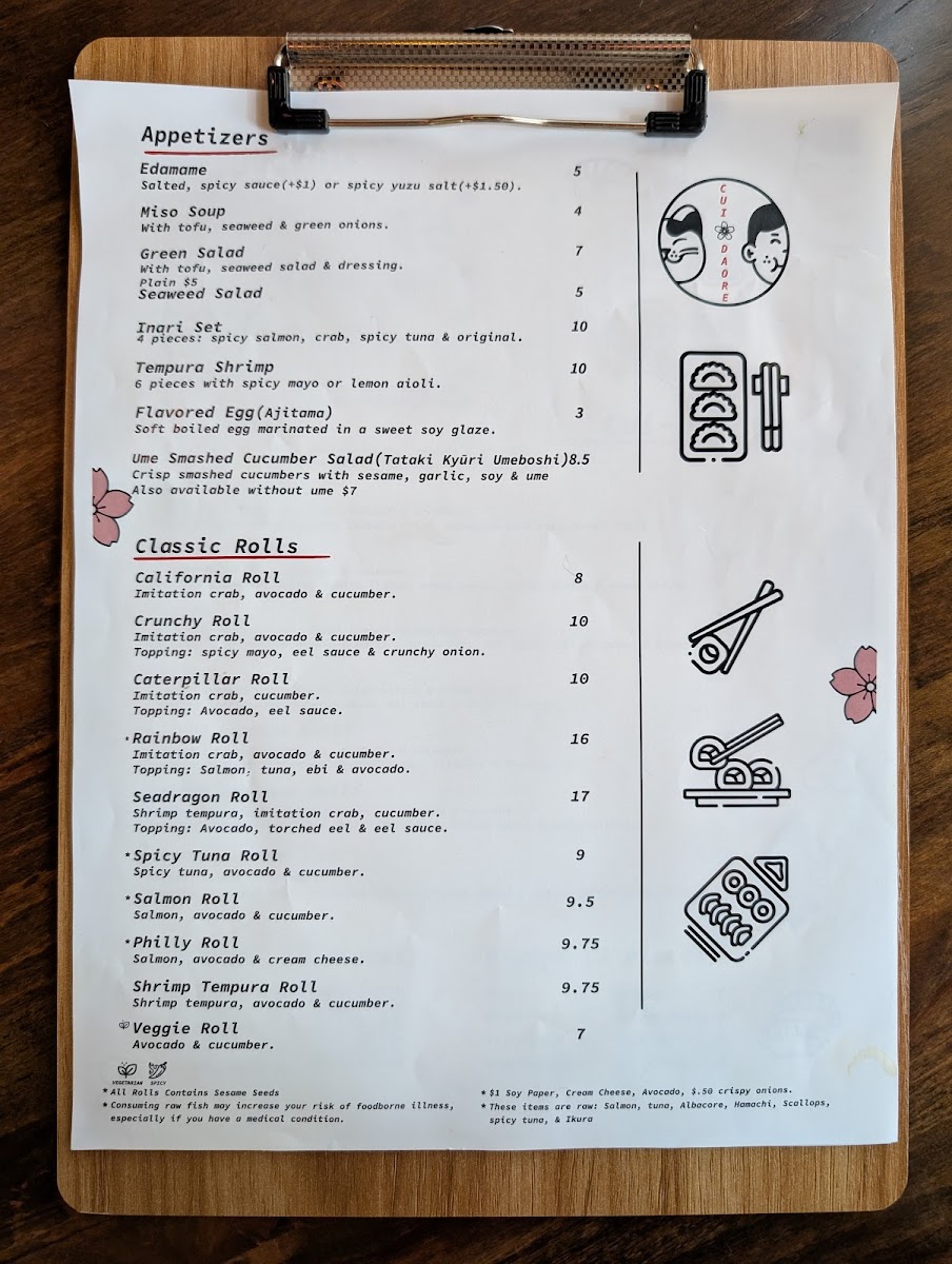 Cui-Daoré Photo Menu 10