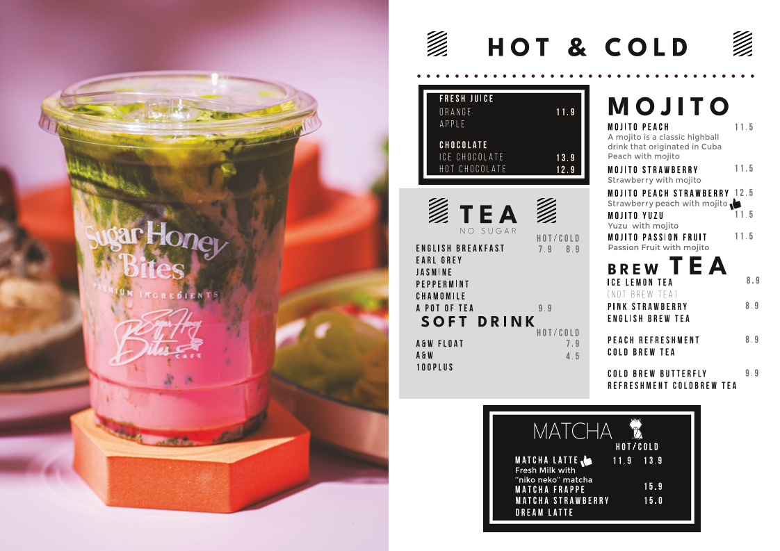 Sugar Honey Bites Cafe Photo Menu 1