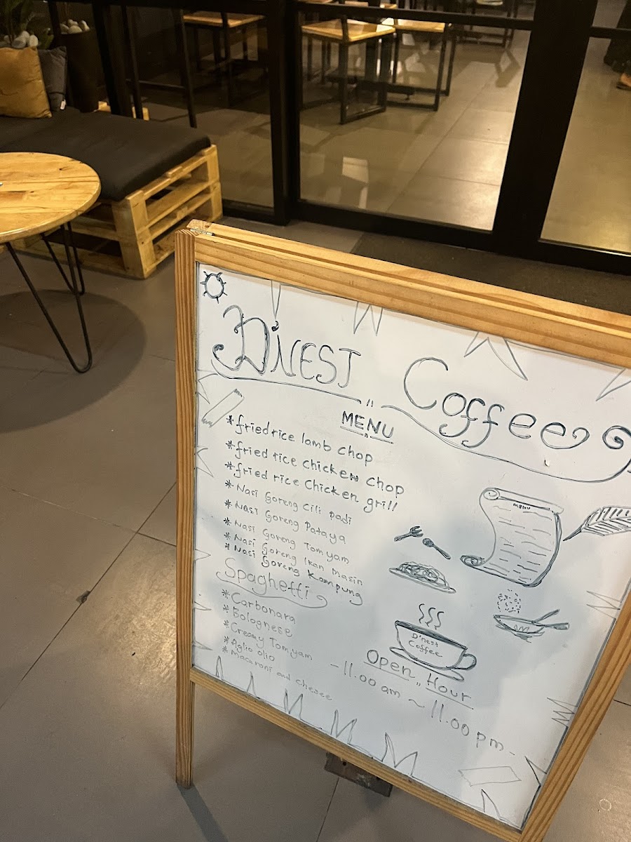 D Nest Coffee PJCC Photo Menu 1