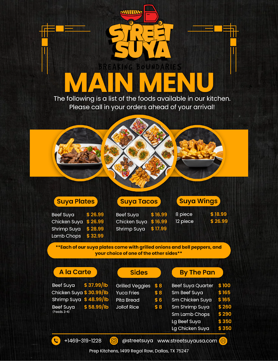 Street Suya Photo Menu 1