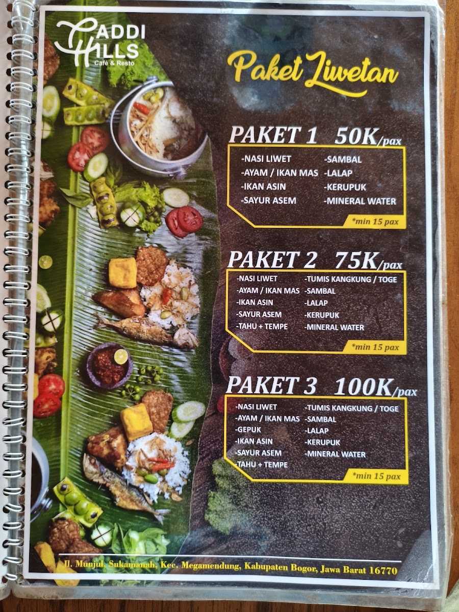 Paddi Hills Photo Menu 2