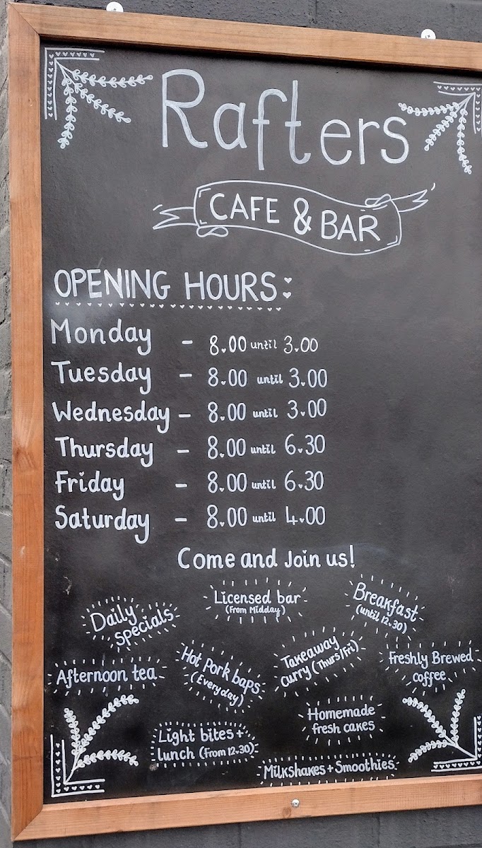 Rafters Cafe Photo Menu 6