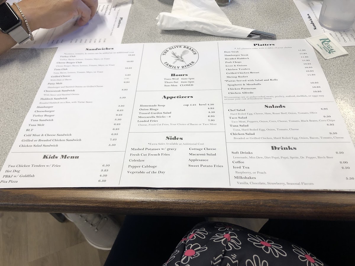 Olive Branch Family Diner Photo Menu 3