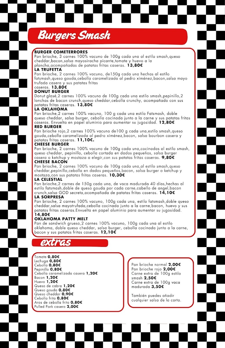 Hamburguesería Cometerrores Photo Menu 3