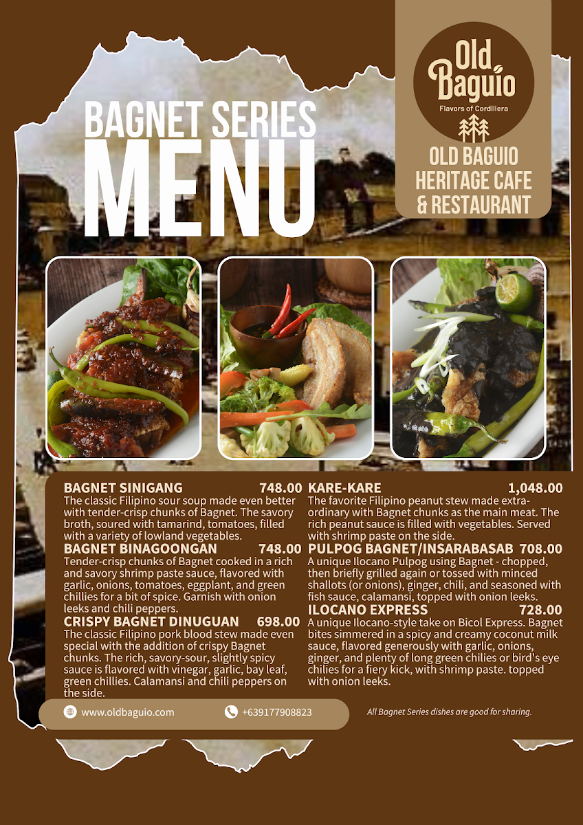 Old Baguio Heritage Cafe and Restaurant Photo Menu 10