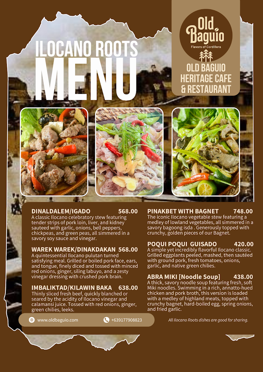 Old Baguio Heritage Cafe and Restaurant Photo Menu 3