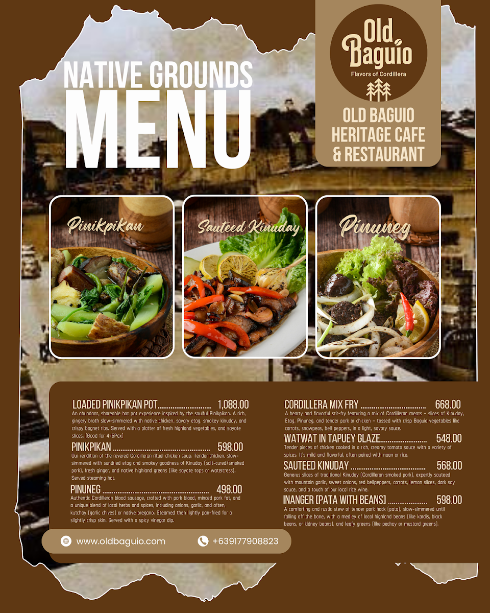 Old Baguio Heritage Cafe and Restaurant Photo Menu 4