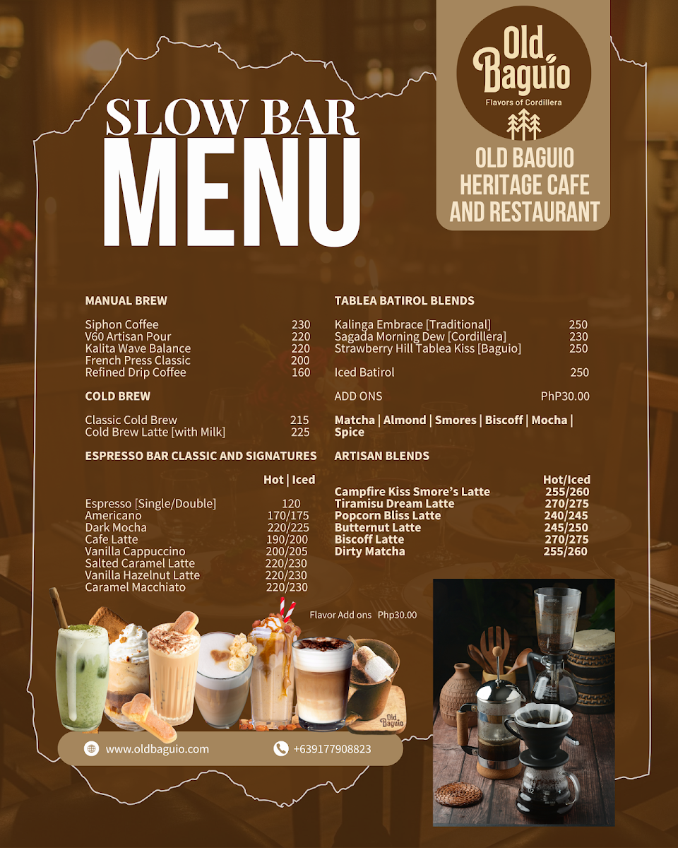 Old Baguio Heritage Cafe and Restaurant Photo Menu 6