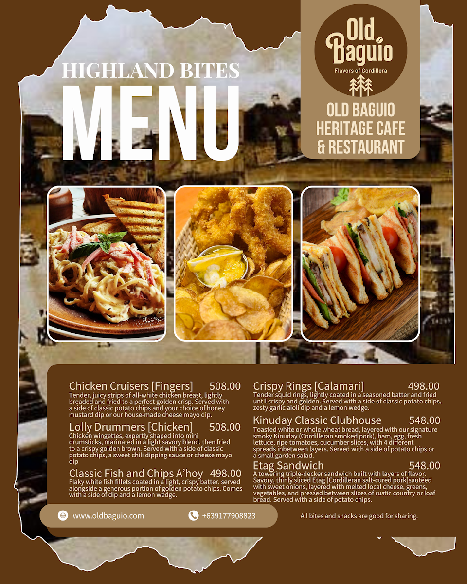 Old Baguio Heritage Cafe and Restaurant Photo Menu 8