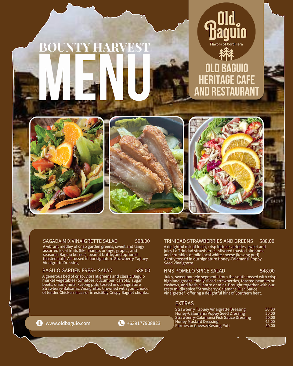 Old Baguio Heritage Cafe and Restaurant Photo Menu 9
