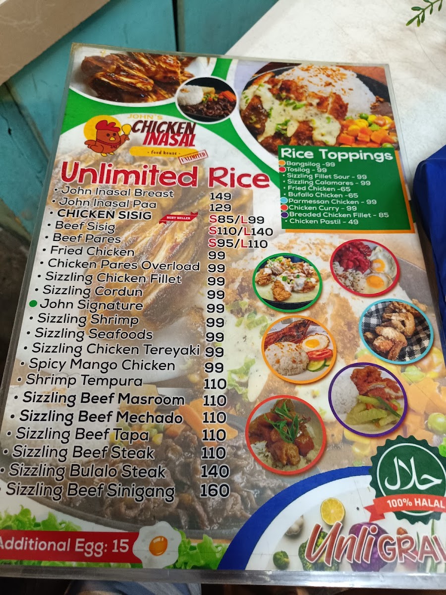 John's food house Sandawa Photo Menu 2