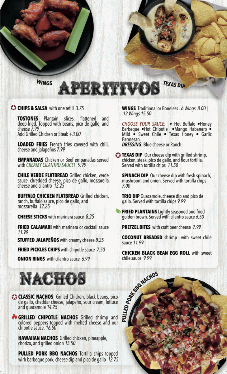 Moncho's Lounge Photo Menu 1