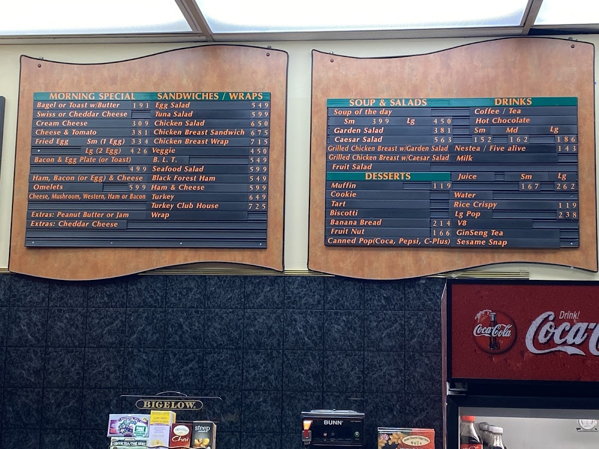 Hannah's Coffee & Deli Photo Menu 1