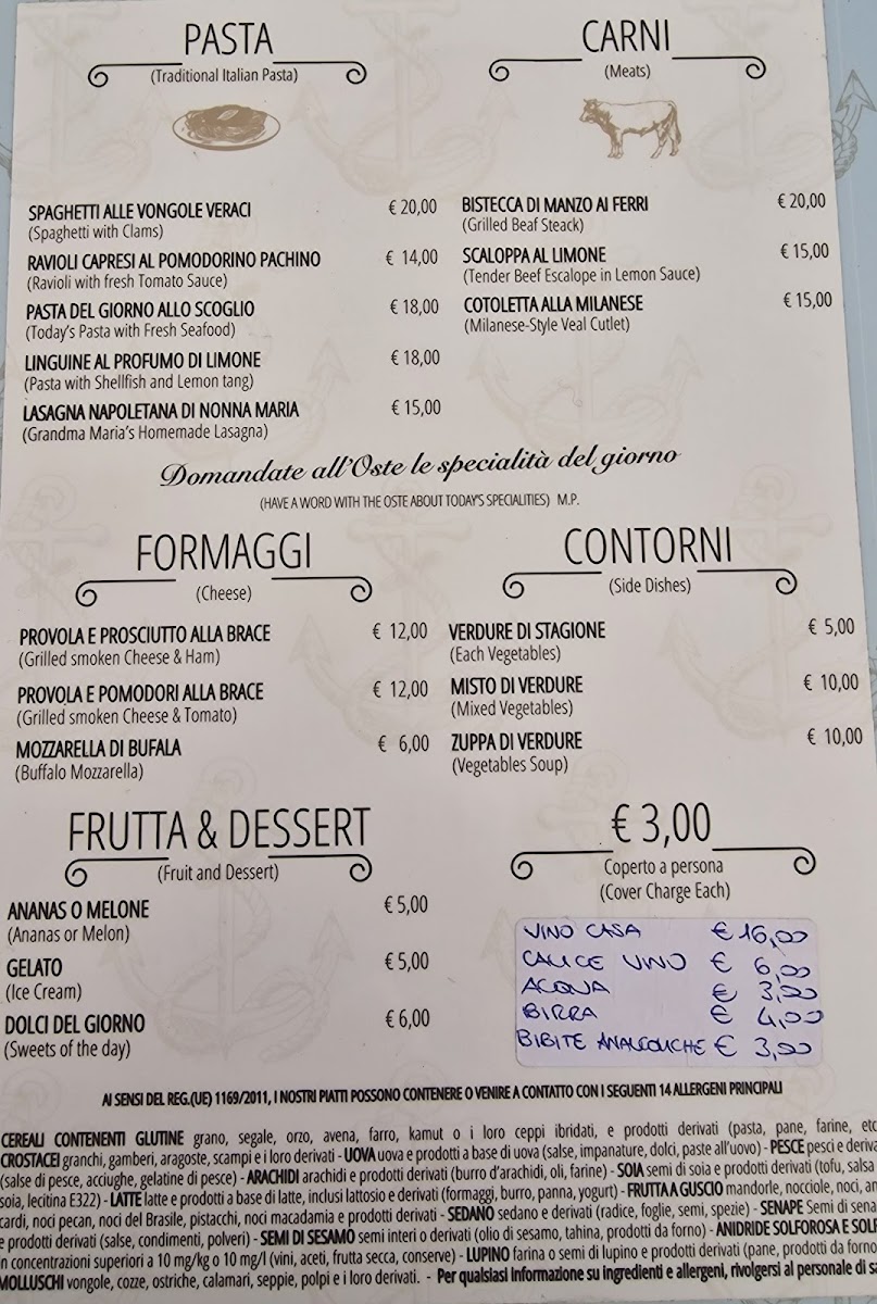 Osteria Da Antonio Photo Menu 4