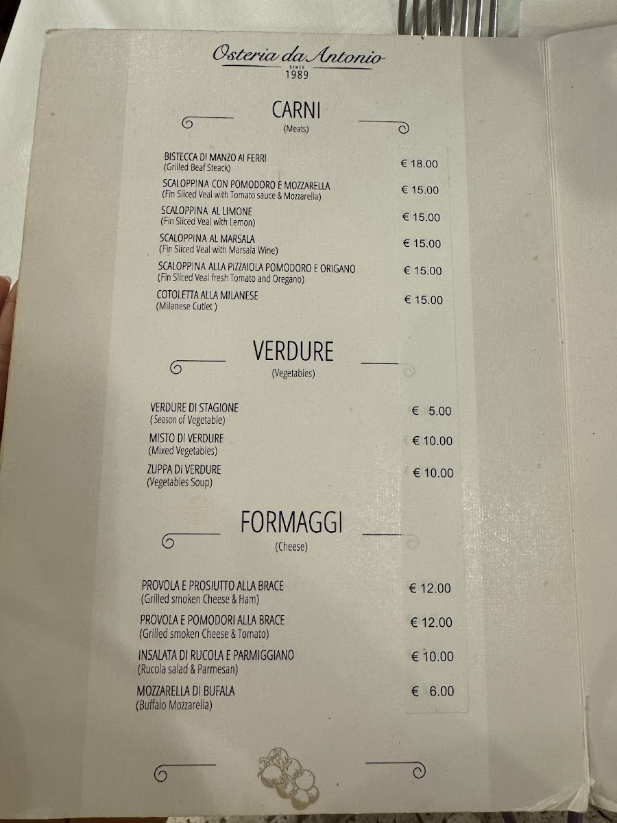 Osteria Da Antonio Photo Menu 8