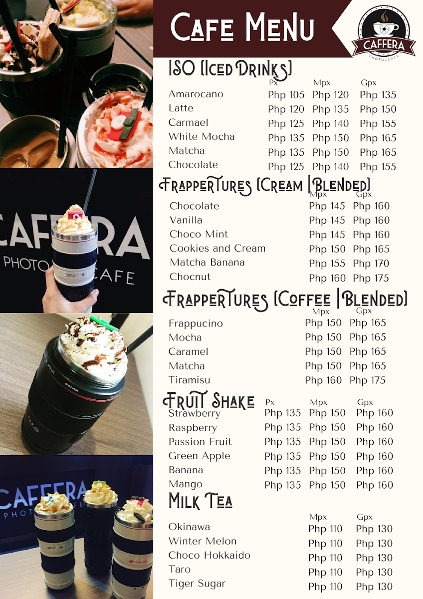 Caffera Photo + Café Photo Menu 3