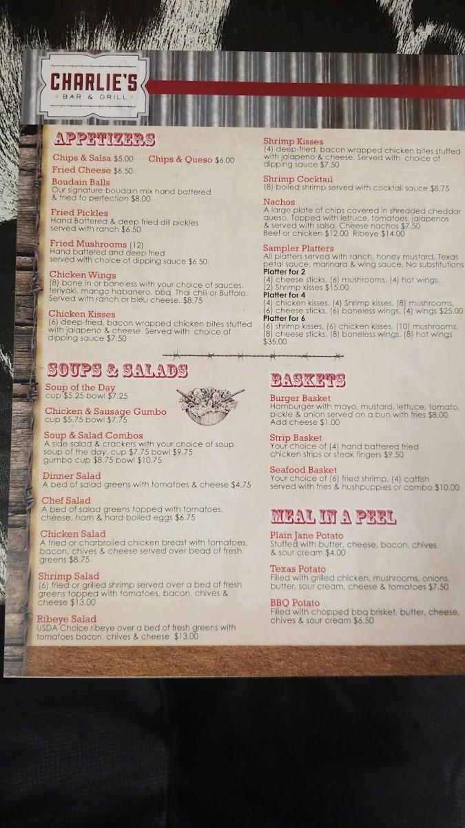 Charlie's Bar and Grill Photo Menu 10