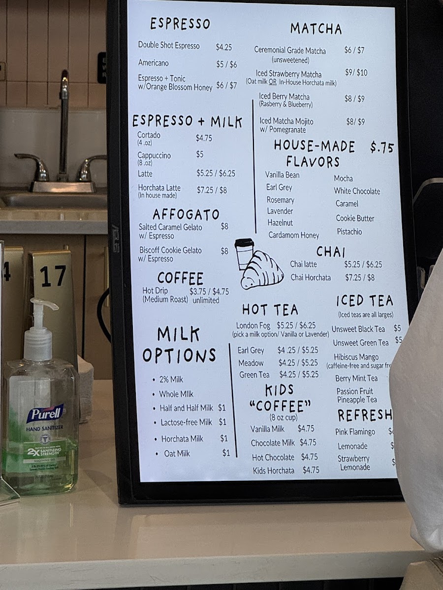Early Bird Coffee Photo Menu 1