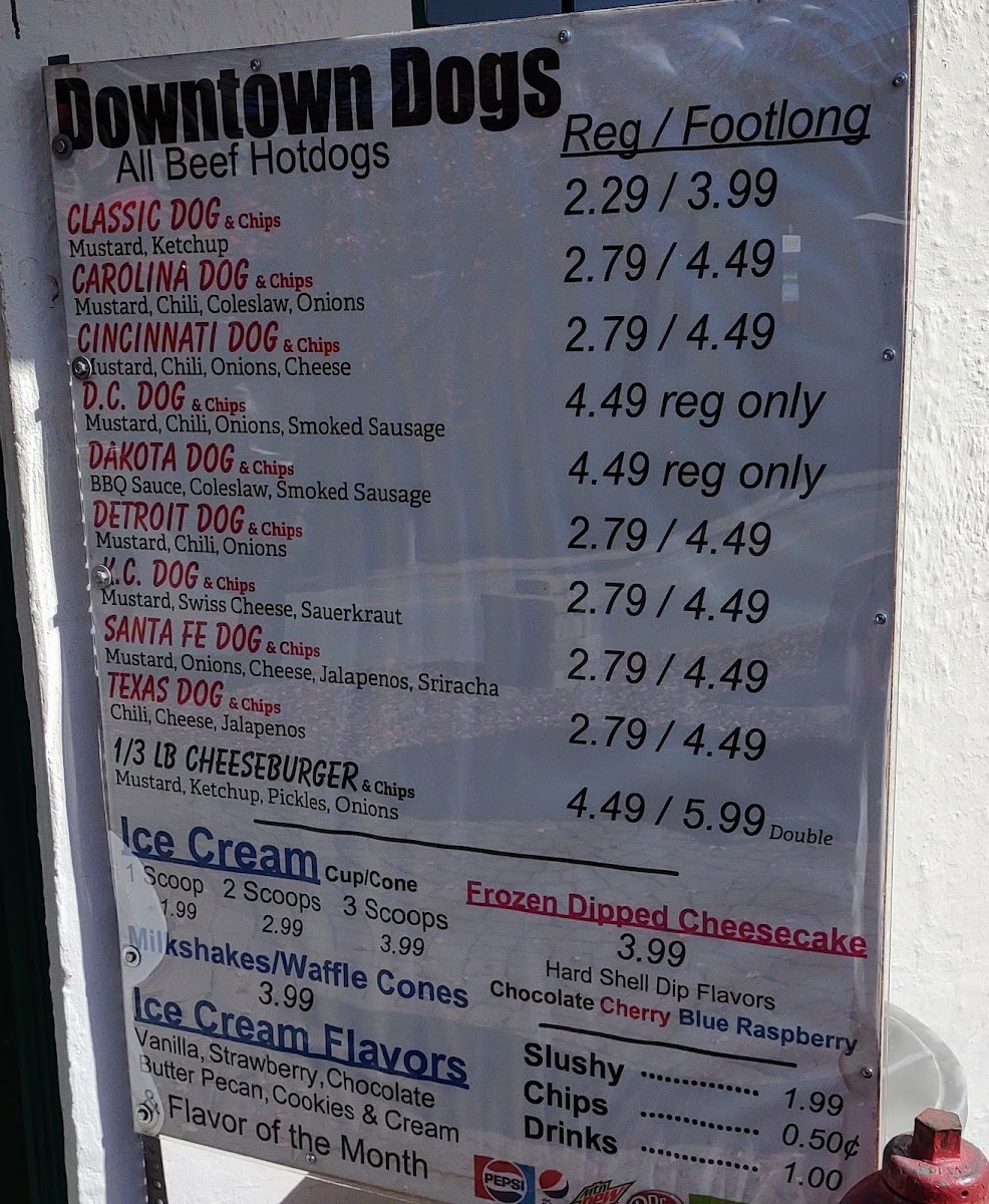Downtown Dog House Photo Menu 3