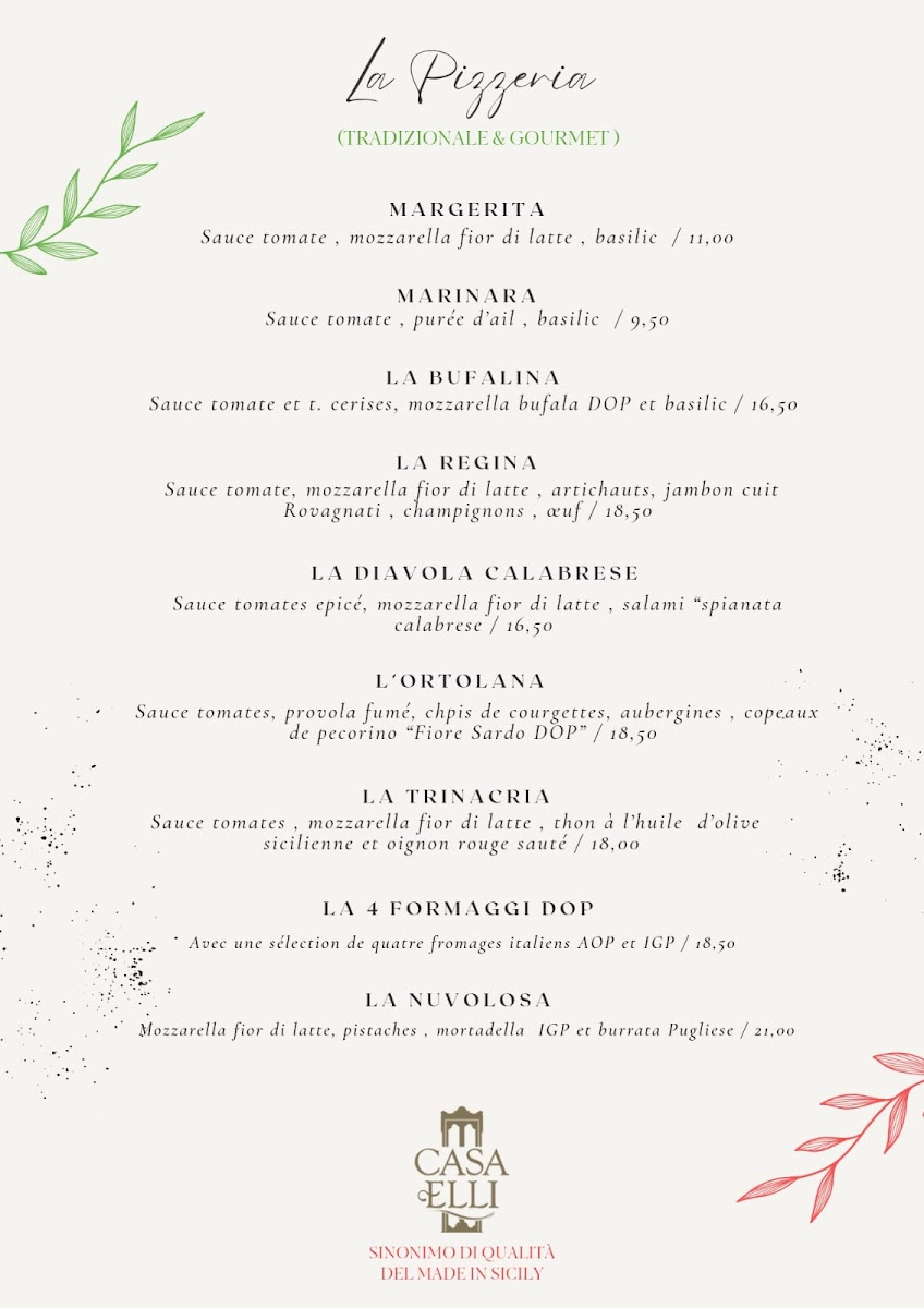 CASA ELLI Ristorante & Pizzeria Photo Menu 1