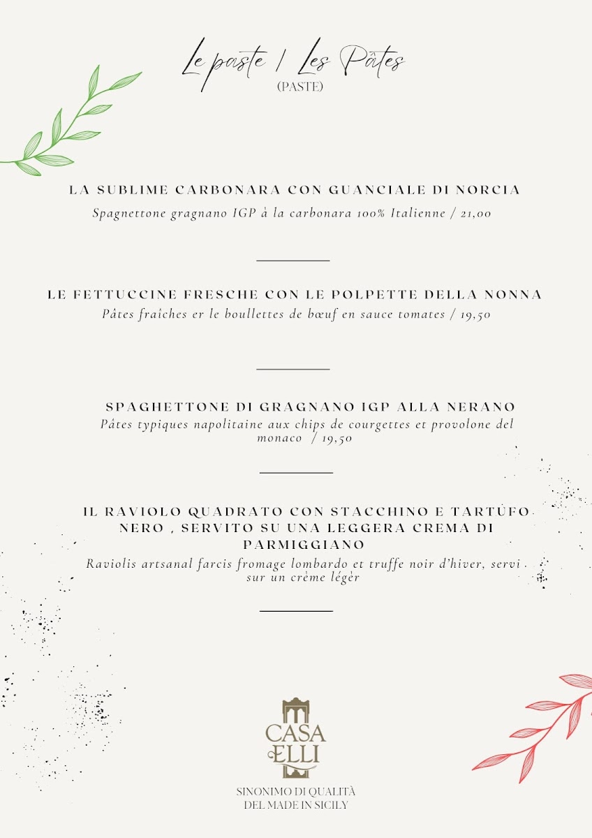 CASA ELLI Ristorante & Pizzeria Photo Menu 5